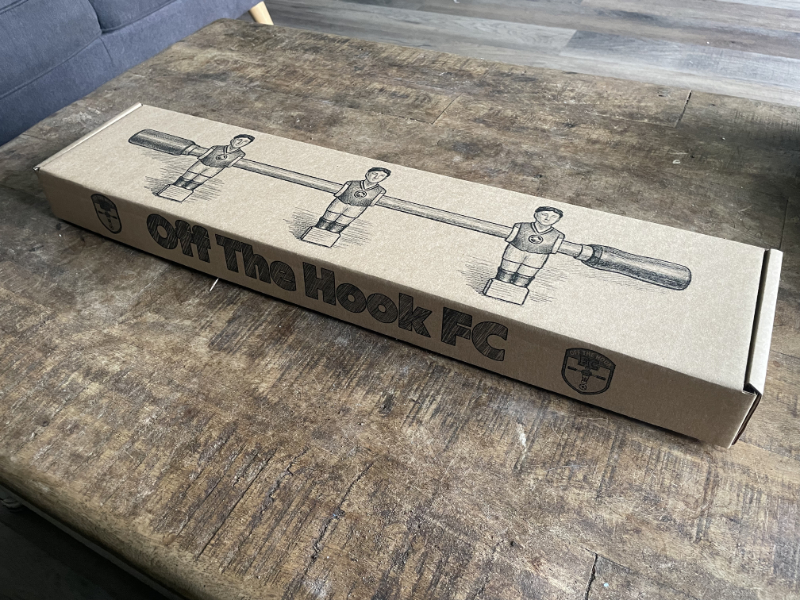 Packaging for the table football coat hooks